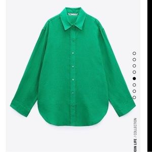 Zara Green Button Up